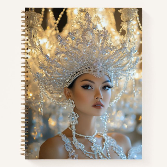 Cuaderno Bloc de notas en espiral de princesas de la lámpar (Anverso)