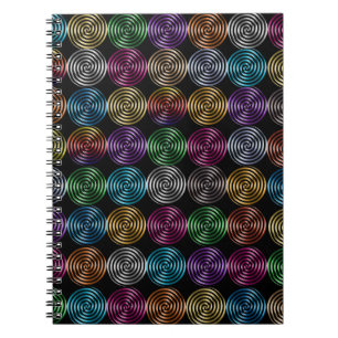 Cuaderno Bloc de notas en espiral de Relieve metalizado bri