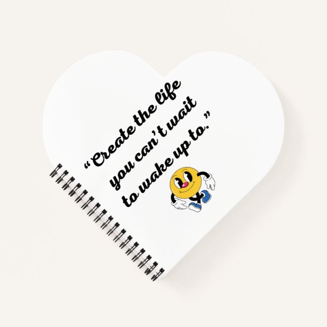 Cuaderno Bloc de notas en espiral de resumen tranquilo (Anverso)