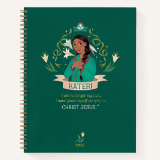 Cuaderno Bloc de notas en espiral de Saint Kateri