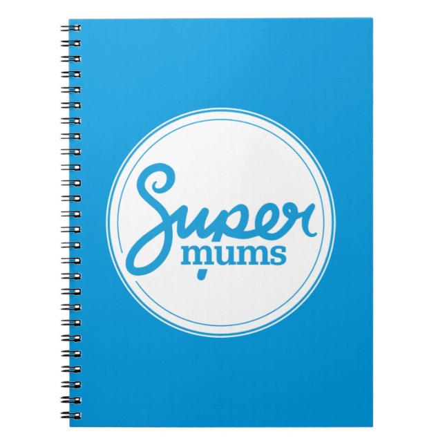 Cuaderno Bloc de notas en espiral de supermums (Frente)