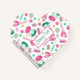 Cuaderno Bloc de notas en espiral de tiempo de costura