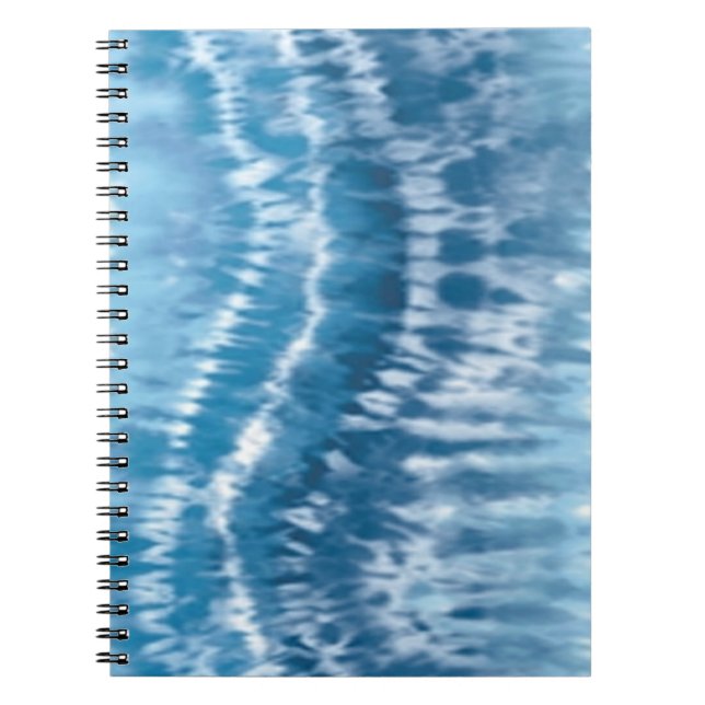 Cuaderno Bloc de notas en espiral de tinte azul (Frente)