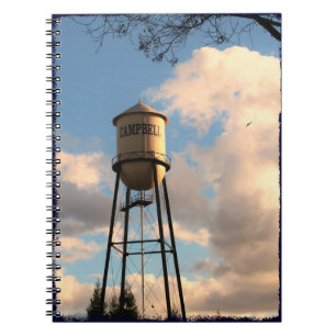 Cuaderno Bloc de notas en espiral de torre de agua Campbell