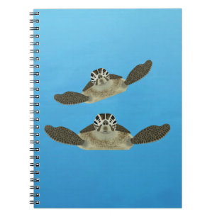 Cuaderno Bloc de notas en espiral de tortugas marinas