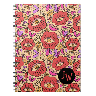 Cuaderno Bloc de notas en espiral del manifiesto de los ojo