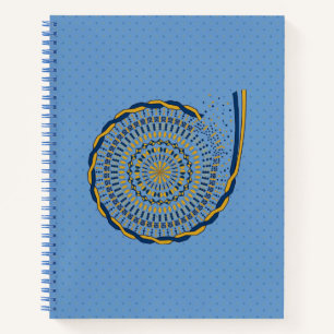 Cuaderno Bloc de notas en espiral desenrollable