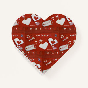 Cuaderno Bloc de notas en espiral el día de San Valentín 1