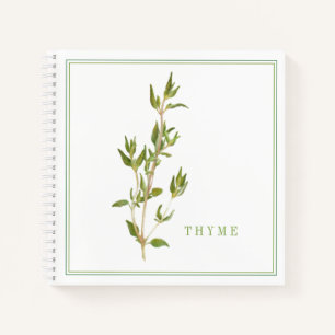 Cuaderno Bloc de notas en espiral FRESH THYME 8.5x8.5