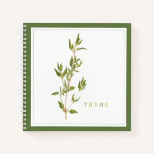 Cuaderno Bloc de notas en espiral FRESH THYME 8.5x8.5 - Ver