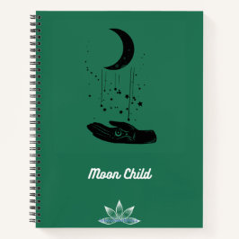 Cuaderno Bloc de notas en espiral infantil lunar
