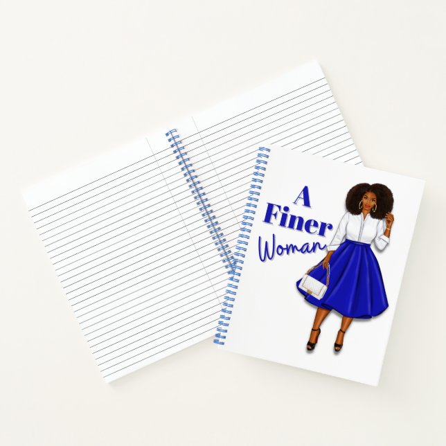 Cuaderno Bloc de notas en espiral inspirado en Zeta Phi Bet (Interior)