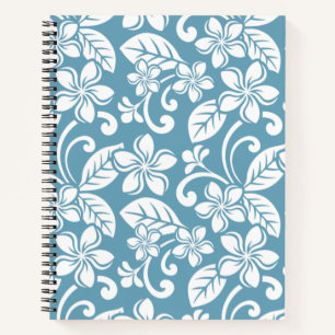 Cuaderno Bloc de notas en espiral ISLAND PLUMERIA (AZUL ESL