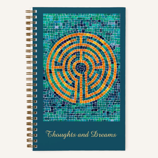 Cuaderno Bloc de notas en espiral LABYRINTH II 5.5x8.5 (Anverso)