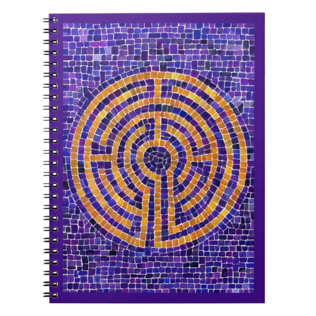 Cuaderno Bloc de notas en espiral LABYRINTH MOSAIC 6.5x8.75 (Frente)