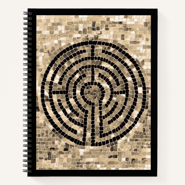 Cuaderno Bloc de notas en espiral LABYRINTH V 8.5x11 (Anverso)