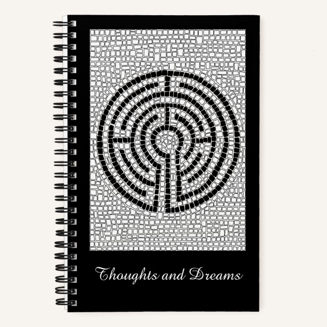 Cuaderno Bloc de notas en espiral LABYRINTH VII 5.5x8.5 (Anverso)