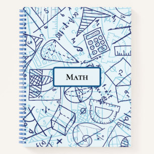 Cuaderno Bloc de notas en espiral matemática