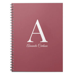 Cuaderno bloc de notas en espiral minimalista