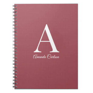 Cuaderno bloc de notas en espiral minimalista
