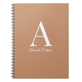 Cuaderno bloc de notas en espiral minimalista