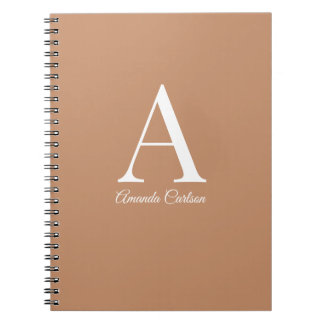 Cuaderno bloc de notas en espiral minimalista