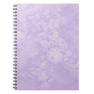 Cuaderno Bloc de notas en espiral morado decorativo