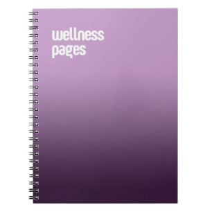 Cuaderno Bloc de notas en espiral morado - Diario "Páginas 