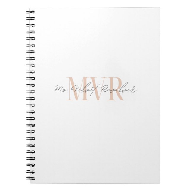 Cuaderno Bloc de notas en espiral MVR (Frente)