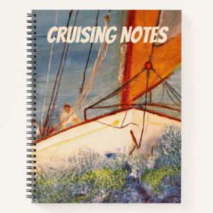 Cuaderno Bloc de notas en espiral - Notas de crucero en vel