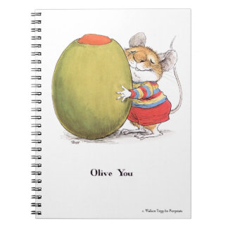 Cuaderno Bloc de notas en espiral Olive You