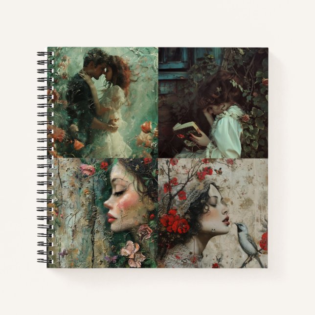 Cuaderno Bloc de notas en espiral para amantes (Anverso)