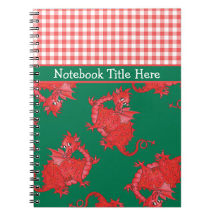 Cuaderno Bloc de notas en espiral para personalizar: Dragon