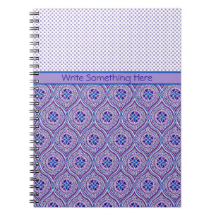 Cuaderno Bloc de notas en espiral para personalizar: malva,