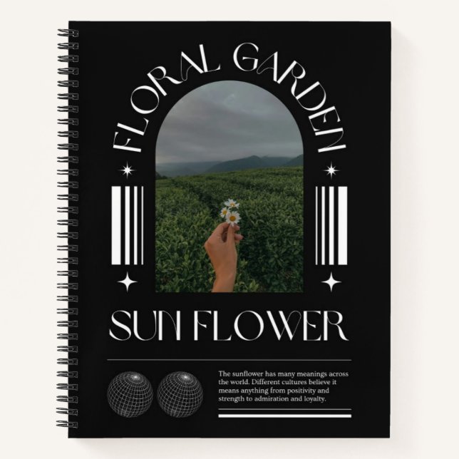 Cuaderno bloc de notas en espiral personalizado (Anverso)