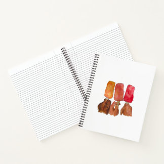 Cuaderno Bloc de notas en espiral "Popsicles"