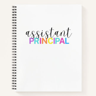 Cuaderno bloc de notas en espiral principal asistente