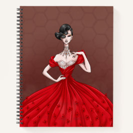 Cuaderno Bloc de notas en espiral (rojo/amarillo)