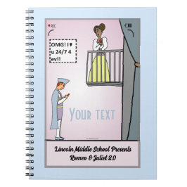 Cuaderno Bloc de notas en espiral Romeo y Julieta 2.0