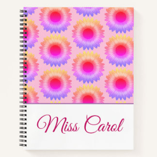 Cuaderno Bloc de notas en espiral rosa