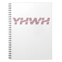 Cuaderno Bloc de notas en espiral rosada Yahweh Dusty