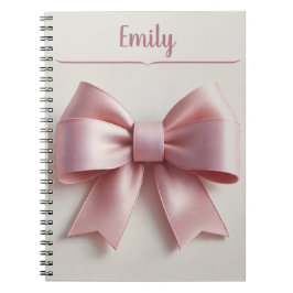 Cuaderno Bloc de notas en espiral rosado personalizado
