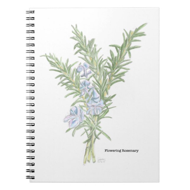 Cuaderno Bloc de notas en espiral Rosemary (Frente)