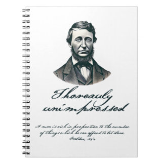Cuaderno Bloc de notas en espiral "Thoreauly Unimpresionate