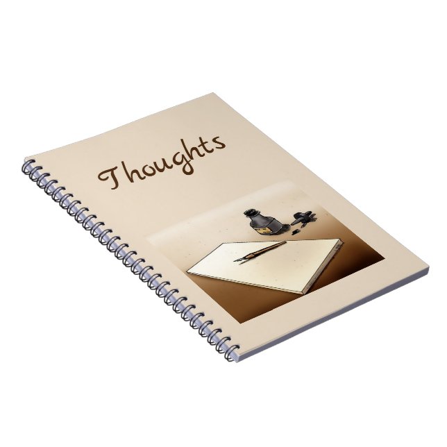 Cuaderno Bloc de notas en espiral "Thoughts" (Lado Derecho)
