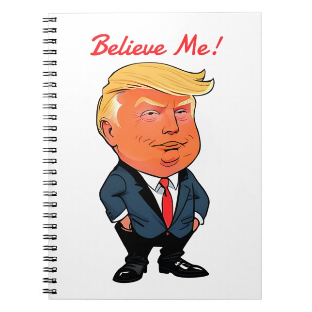 Cuaderno Bloc de notas en espiral TRUMP de personalizable (Frente)