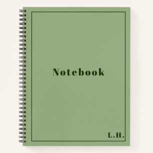 Cuaderno Bloc de notas en espiral verde