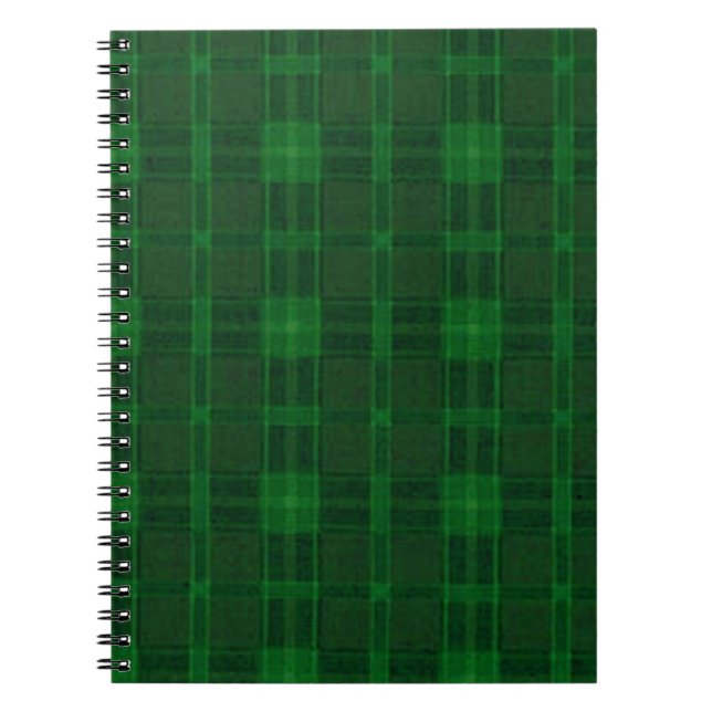 Cuaderno Bloc de notas en espiral verde (Frente)