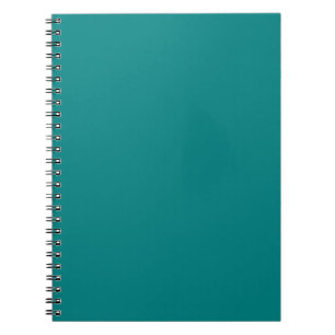 Cuaderno bloc de notas en espiral verde azulado