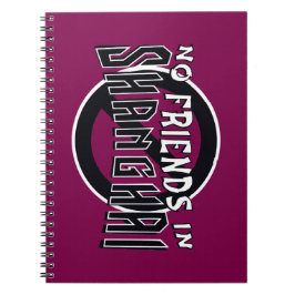 Cuaderno Bloc de notas en espiral WINE "No hay amigos en Sh